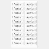 Moderne Kaarsenpot Dun Verticaal Label (Vel)