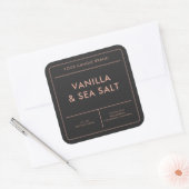 Moderne Kaarslabel Vierkante Sticker (Envelop)
