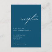 Moderne Kaart Blauwgroen Arch Reception Enclosure (Voorkant)