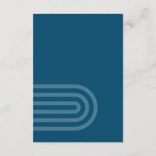 Moderne Kaart Blauwgroen Arch Reception Enclosure (Achterkant)