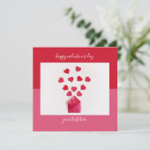 Moderne Kaart Colorblock Valentijnsdag (Staand voorkant)