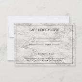 Moderne kaart Gepersonaliseerd cadeaubon (Achterkant)