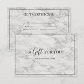 Moderne kaart Gepersonaliseerd cadeaubon (Voorkant / Achterkant)