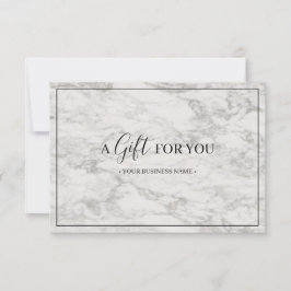 Moderne kaart Gepersonaliseerd cadeaubon
