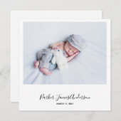 Moderne Kaart 'Instant-Style Photo' Aankondiging G (Voorkant / Achterkant)