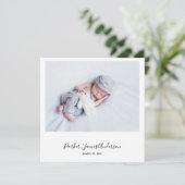 Moderne Kaart 'Instant-Style Photo' Aankondiging G (Staand voorkant)