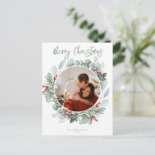 Moderne Kaart kerstpost (Staand voorkant)