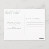 Moderne Kaart kerstpost (Achterkant)