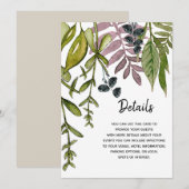 Moderne Kaart met Blad Details (Voorkant / Achterkant)