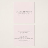 Moderne kaart met Blush roze profiel voor professi (Voorkant /achterkant)