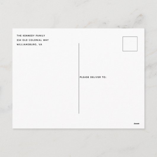 Moderne Kaart met briefing in stijl (Achterkant)