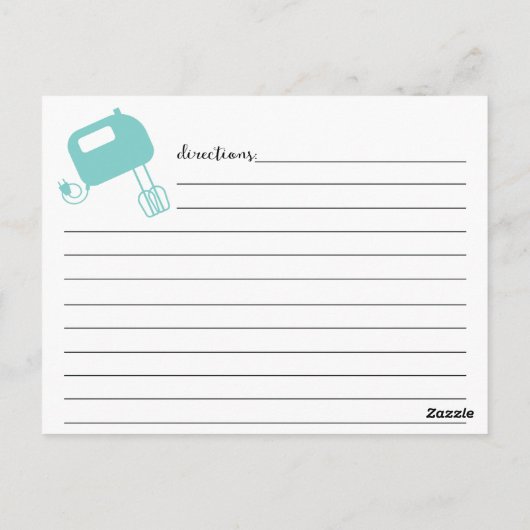 Moderne kaart met briefkaart met blauwe kaart (Achterkant)