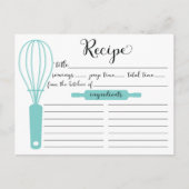 Moderne kaart met briefkaart met blauwe kaart (Voorkant)