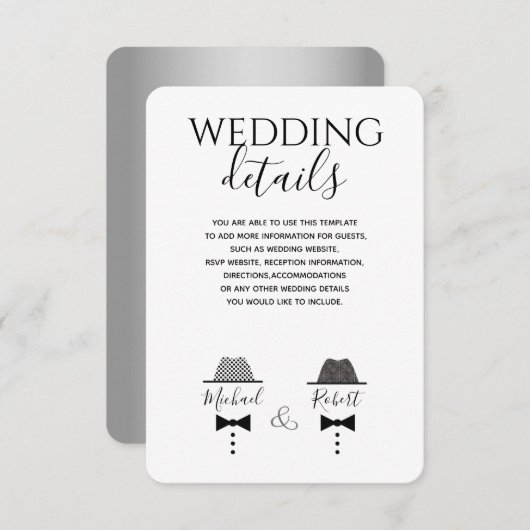 Moderne Kaart met details over zwarte en witte hom (Voorkant / Achterkant)