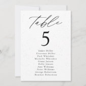 Moderne kaart met gevlekt aantal zitplaatsen (Voorkant)