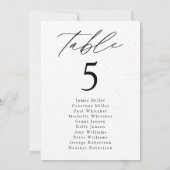 Moderne kaart met gevlekt aantal zitplaatsen (Achterkant)