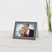 Moderne kaart met initialen om dank je wel te zegg (Voorkant)