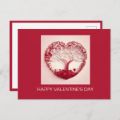 Moderne kaart met rode harten (Voorkant / Achterkant)