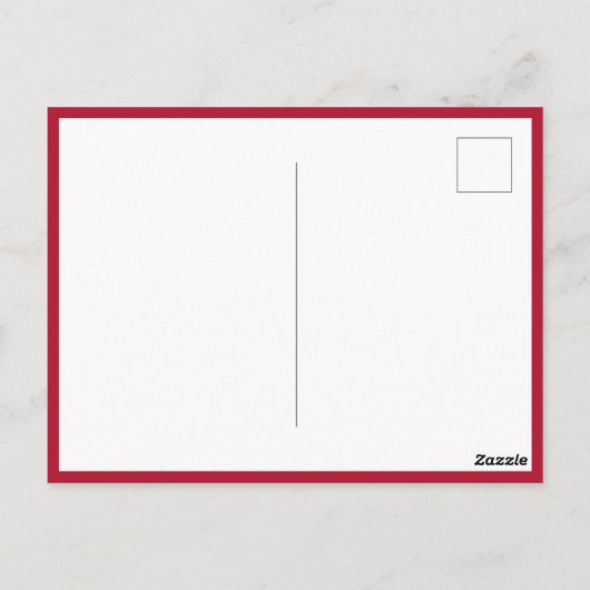 Moderne kaart met rode harten (Achterkant)