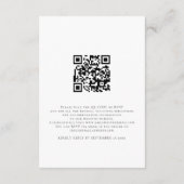 Moderne Kaart met RSVP-weddenschap over QR-code vo (Achterkant)