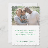 Moderne Kaart met twee kleuren voor vrolijk kerstf (Achterkant)