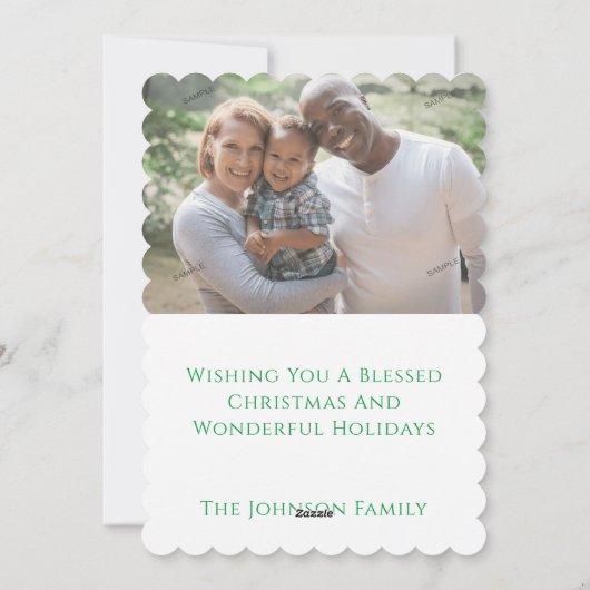 Moderne Kaart met twee kleuren voor vrolijk kerstf (Achterkant)