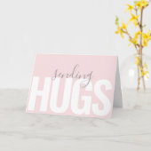 Moderne kaart om knuffels en gedachten te sturen n (Gele Bloem)