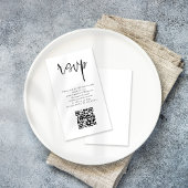 Moderne Kaart QR-code voor kabelbinding RSVP-behui