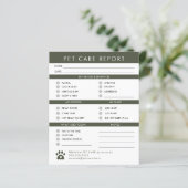 Moderne Kaart rapport van de Dog Sitter Report van (Staand voorkant)