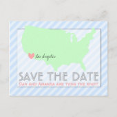 Moderne Kaart sparen het Briefkaart van de Datum (Voorkant)