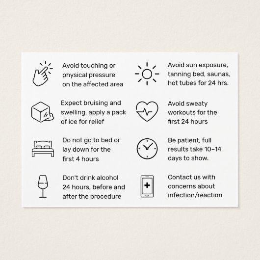 Moderne Kaart tegen rimpelpijn (Achterkant)