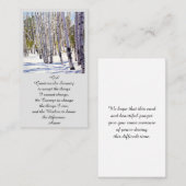 Moderne Kaart van de begrafenisdienst Visitekaartje (Voorkant / Achterkant)