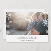 Moderne Kaart | van de Foto van de Chanoeka van de (Voorkant)