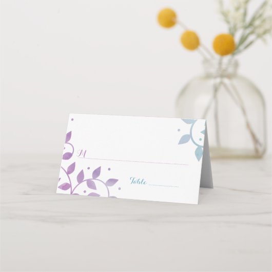 Moderne Kaart van de Life Bat Mitzvah Escort Plaatskaartje (Voorkant)