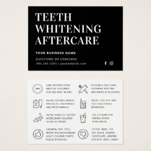 Moderne Kaart van de Twitter Aftercare Instruction