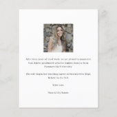 Moderne Kaart van het Afstuderen van de Foto van h (Achterkant)