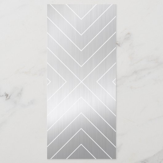 Moderne Kaart van het menu Aangepast menu voor Sil (Achterkant)