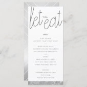 Moderne Kaart van het menu Aangepast menu voor Sil (Voorkant / Achterkant)