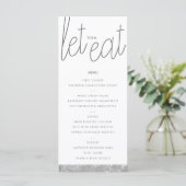 Moderne Kaart van het menu Aangepast menu voor Sil (Staand voorkant)