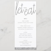 Moderne Kaart van het menu Aangepast menu voor Sil (Voorkant)