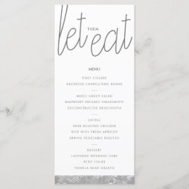 Moderne Kaart van het menu Aangepast menu voor Sil