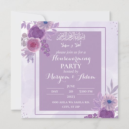 Moderne Kaart van het Muslim House Warming (Voorkant)
