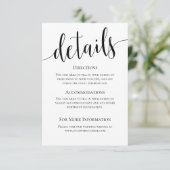 Moderne Kaart van huwelijksgegevens (Staand voorkant)