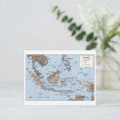 Moderne kaart van Indonesië (Staand voorkant)