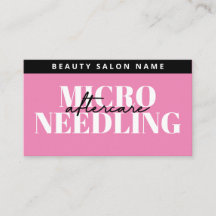 Moderne Kaart van Microneedling Nazorg