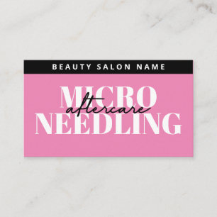 Moderne Kaart van Microneedling Nazorg Visitekaartje