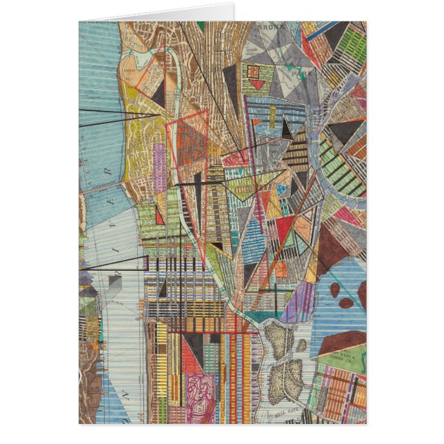 Moderne kaart van New York I (Voorkant)