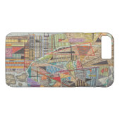 Moderne kaart van New York I Case-Mate iPhone Case (Achterkant (Horizontaal))