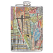 Moderne kaart van New York I Heupfles (Voorkant)