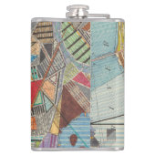 Moderne kaart van New York I Heupfles (Achterkant)